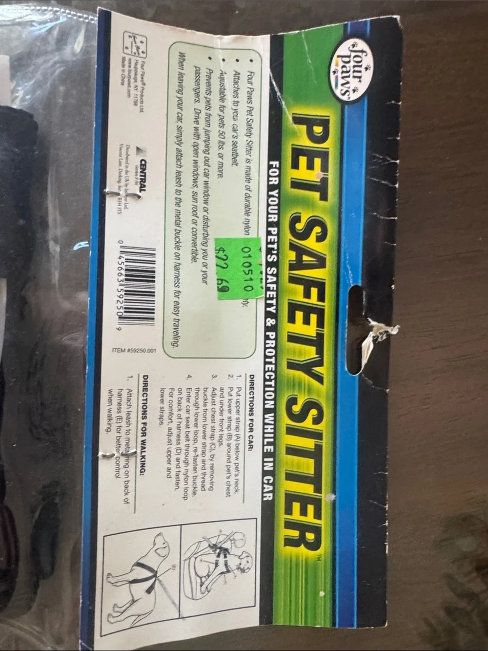Brand new Pet Safety Sitter Harness - Black - XL 50 pounds or more